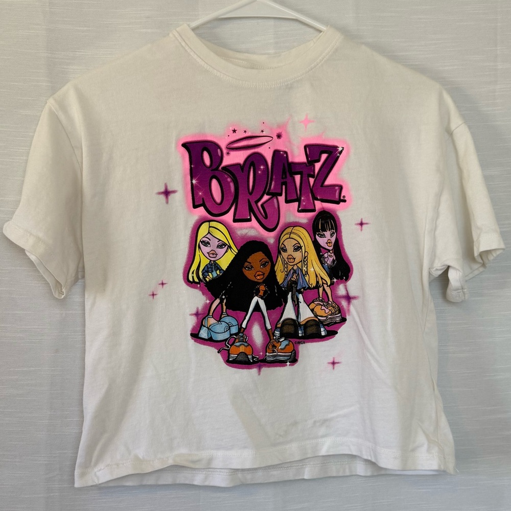 Zara White Kids T-Shirt with BRATZ Graphic
